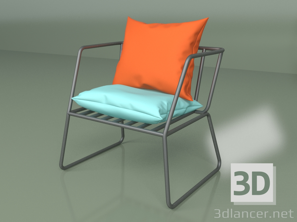 3d model Armchair By Varya Schuka (dark gray) - preview