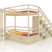 3 डी मॉडल चारपाई बिस्तर - पूर्वावलोकन