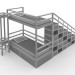3d модель Ліжко двоярусне – превью