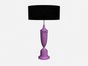 Настольный светильник на фиолетовом основании Purple ceramic lamp