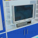 3d model Set with a place under the TV - preview