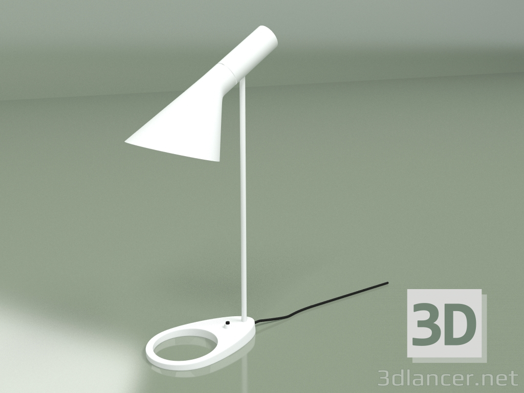 3d model Lámpara de mesa AJ EB (blanco) - vista previa