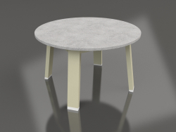 Table d'appoint ronde (Or, DEKTON)
