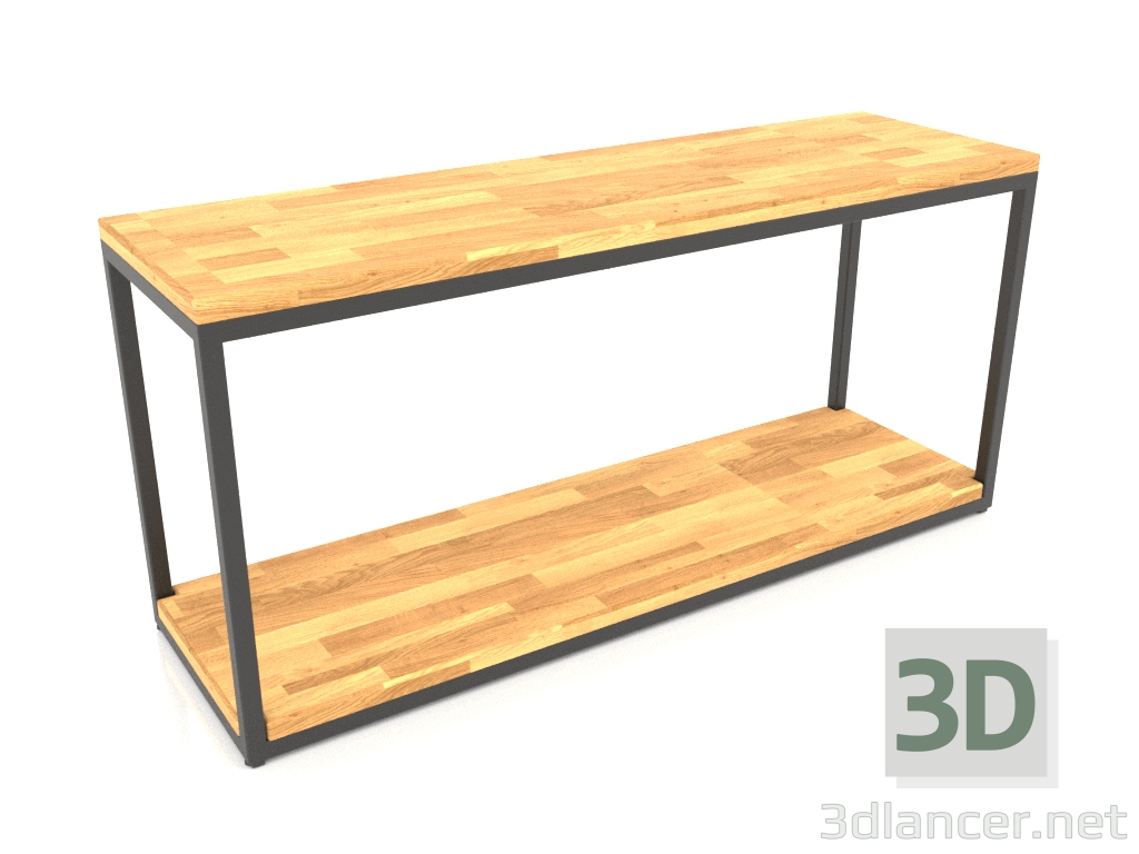 3D Modell Zweistufige Sitzbank (HOLZBODEN, 100x30x44) - Vorschau