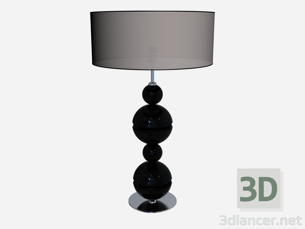 3D Modell Lampe schwarz Lampe - Vorschau