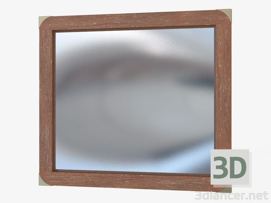 Modelo 3d Espelho com decoração - preview