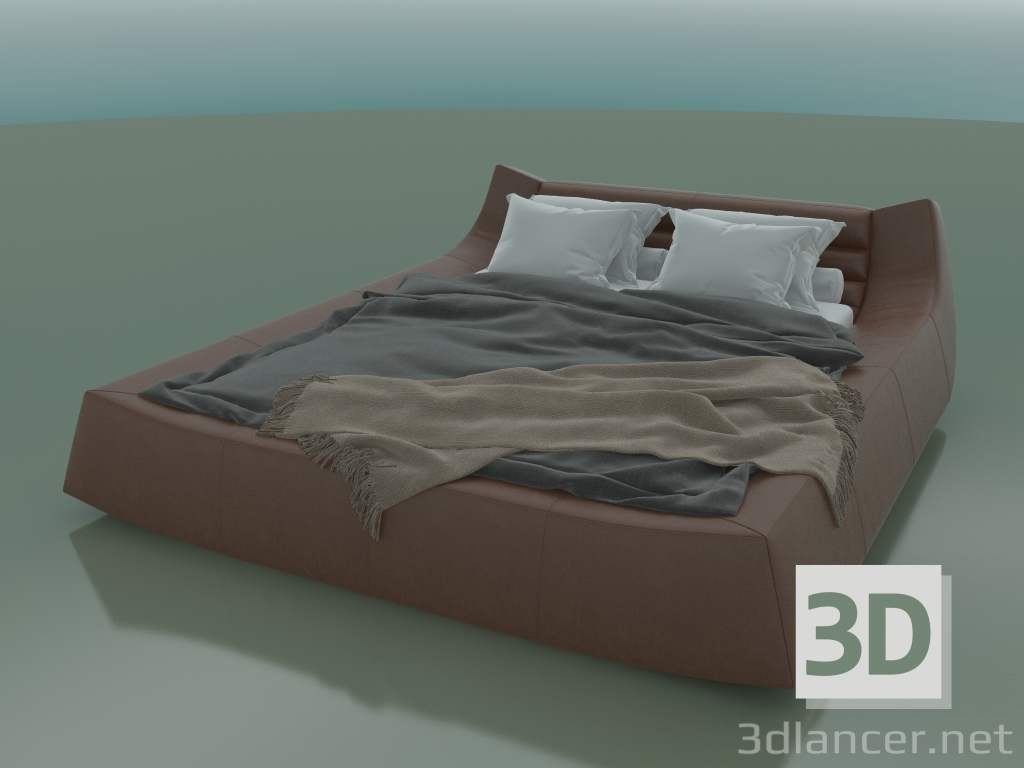 3d модель Ліжко двоспальне Dionigi під матрац 1600 x 2000 (2360 x 2850 x 760, 236DI-285) – превью