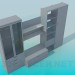 3D Modell Schrank mit Regalen - Vorschau