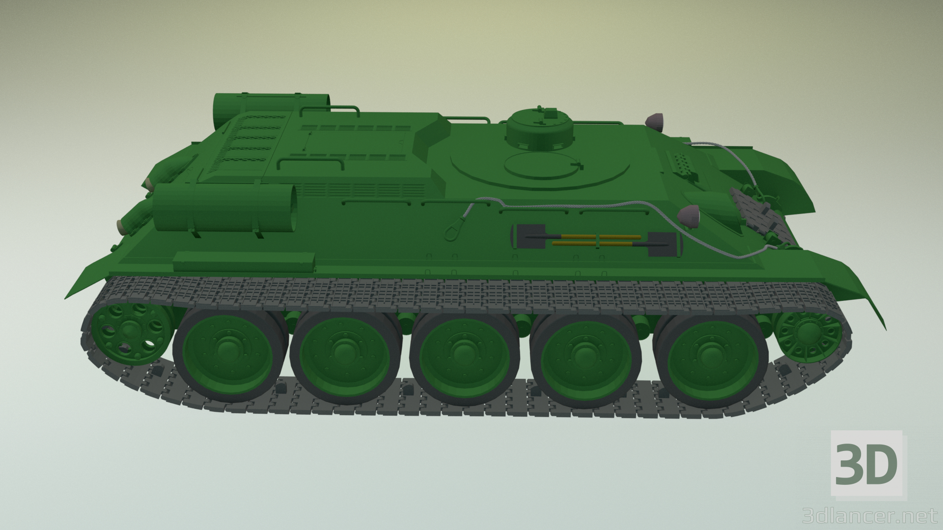 3d БРЕМ Т-34Т (Варіант 1) модель купити - зображення