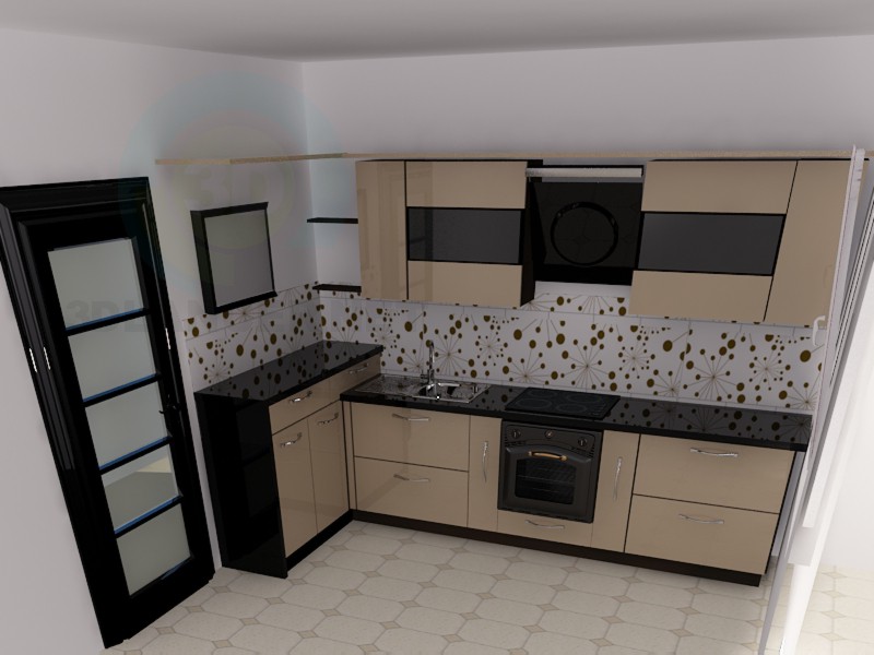 3d model Big-eyed kitchen) - preview