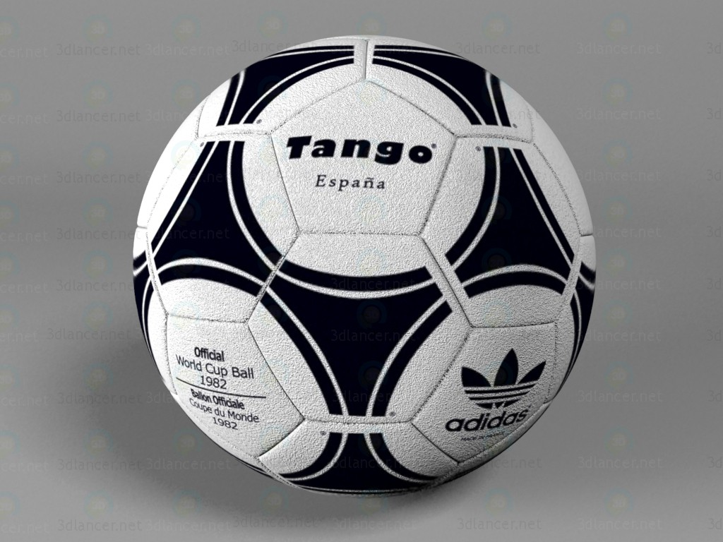 3d Мяч футбольный Adidas модель купить - ракурс