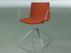 Chair 0470 (swivel, with armrests, with front trim, LU1, PO00109)