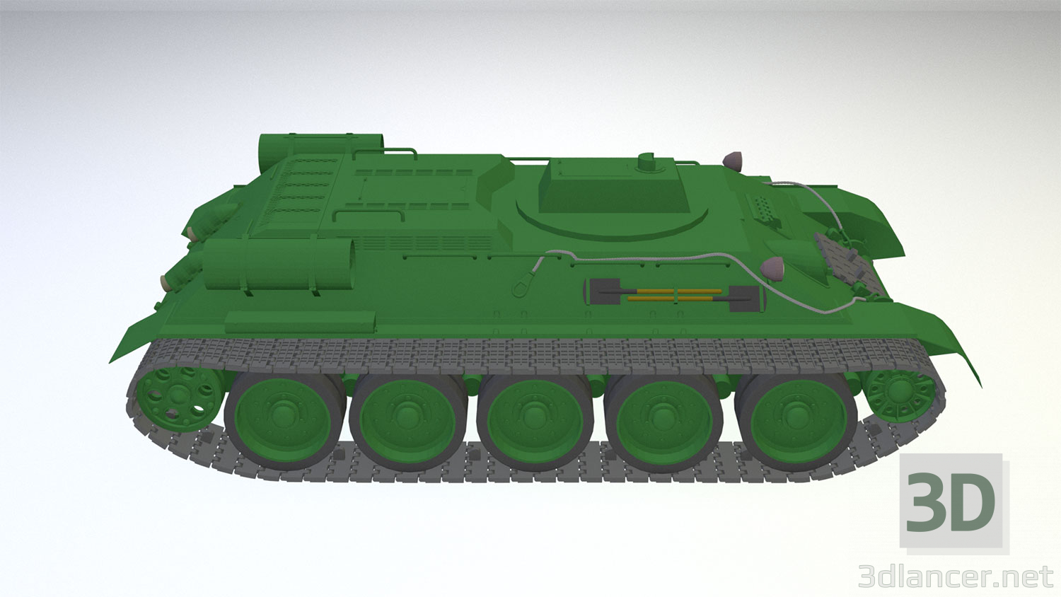 3d БРЕМ Т-34Т (Варіант 2) модель купити - зображення