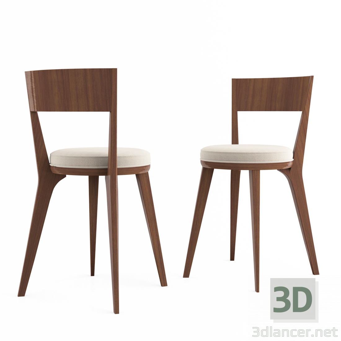modello 3D Sedia ID Classic Chair - anteprima