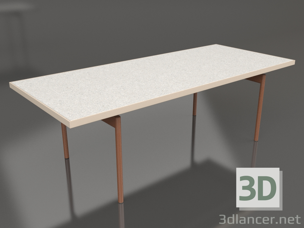 3D Modell Esstisch (Sand, DEKTON Sirocco) - Vorschau