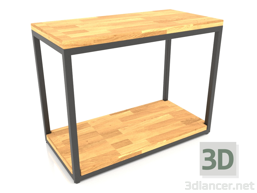 3d model Banco-banco de dos niveles (PISO DE MADERA, 60x30x44) - vista previa