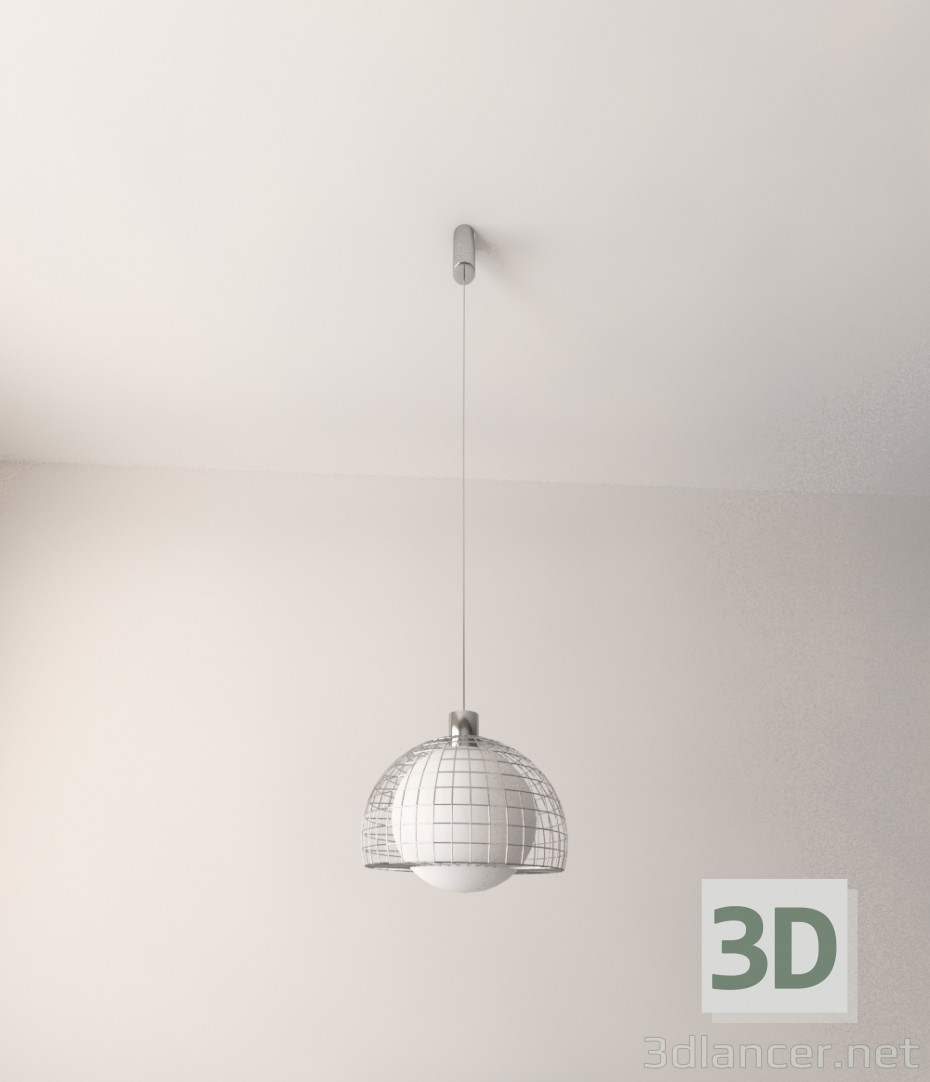 modèle 3D Luminaire suspendu de maille - preview