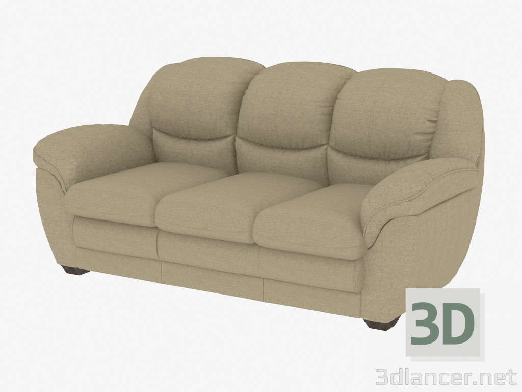 modèle 3D Canapé triple (dx3) - preview