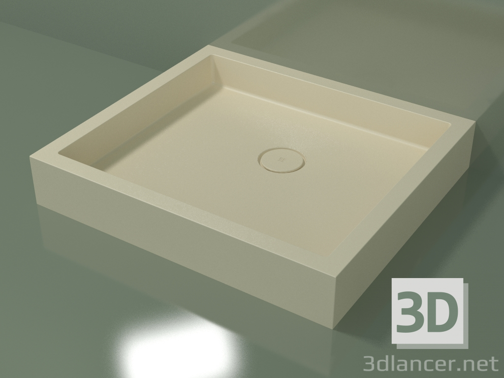 3D modeli Duş teknesi Alto (30UA0120, Bone C39, 90x80 cm) - önizleme
