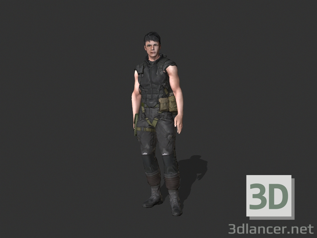modèle 3D Eddy_Militar - preview