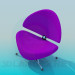 modèle 3D Chaise confortable basse - preview