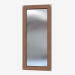 3d model Mirror vertical in wooden frame - preview