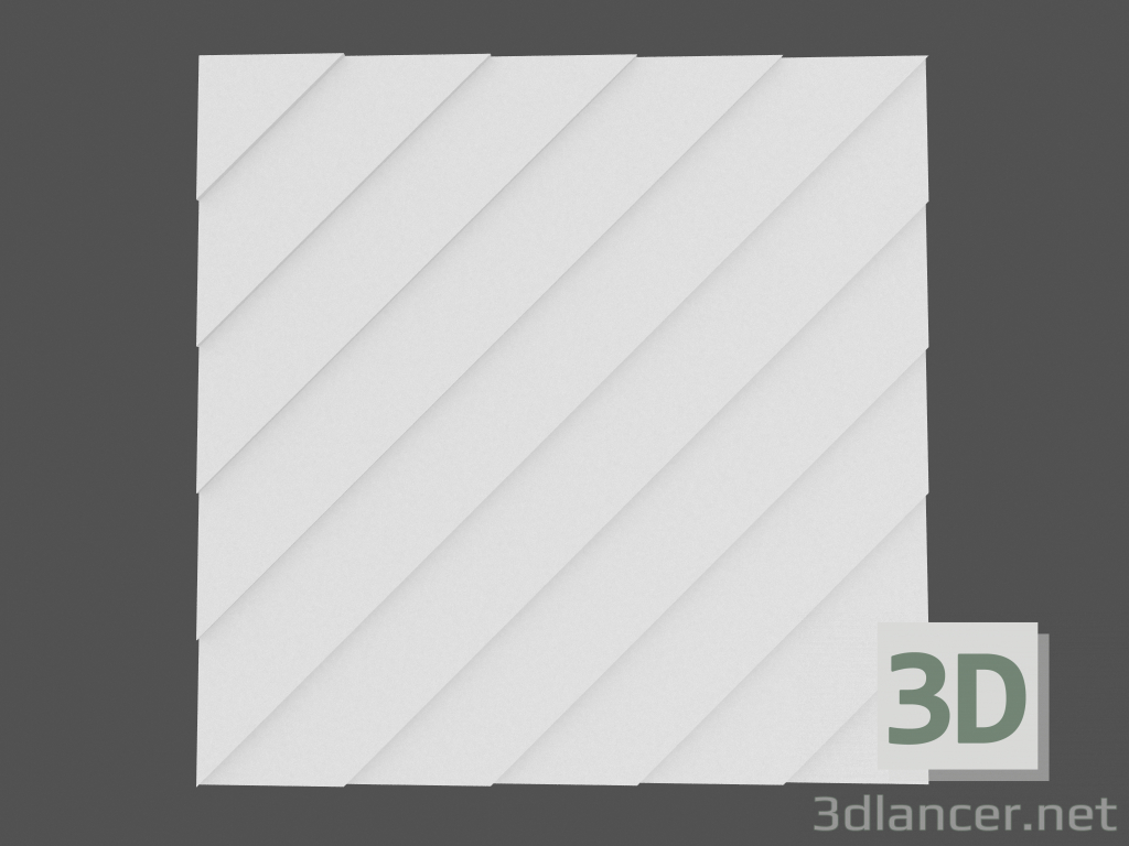 3d model 3D panel Lambert - preview