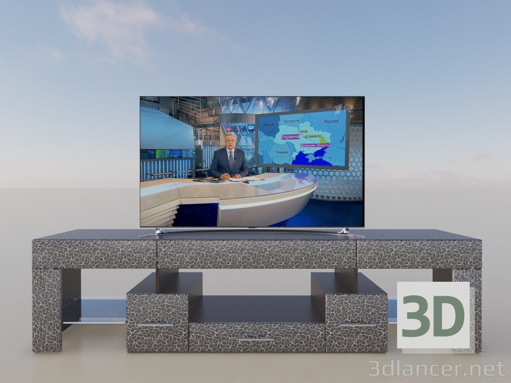 Soporte de TV (consola) 3D modelo Compro - render