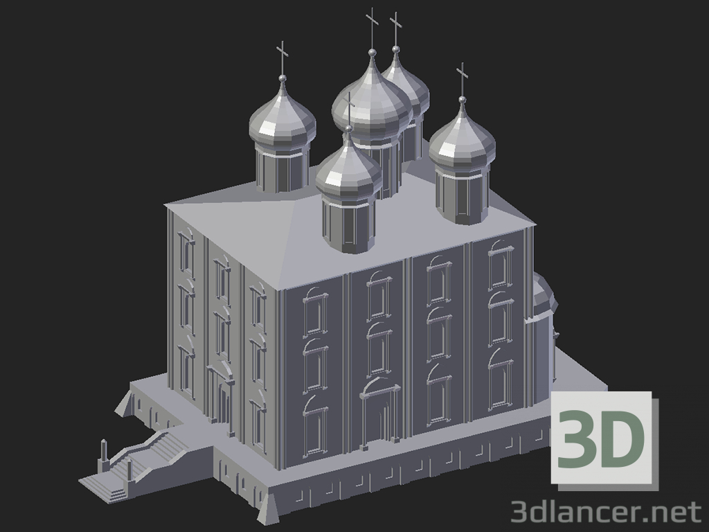 Modelo 3d Ryazan. Catedral da Assunção - preview