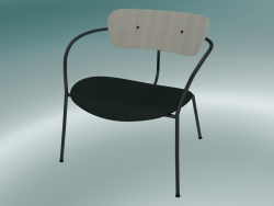 Pabellón de la silla (AV6, H 70cm, 65x69cm, Roble lacado, Velvet 1 Forest)
