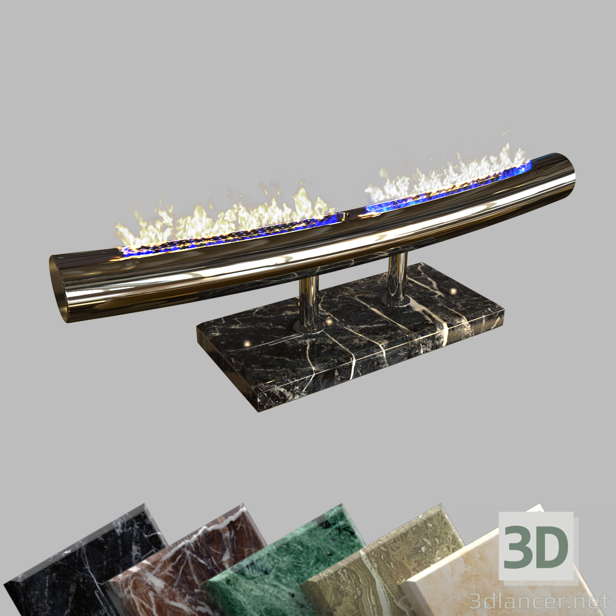 3d Biofireplace Tokio (ZeFire) model buy - render