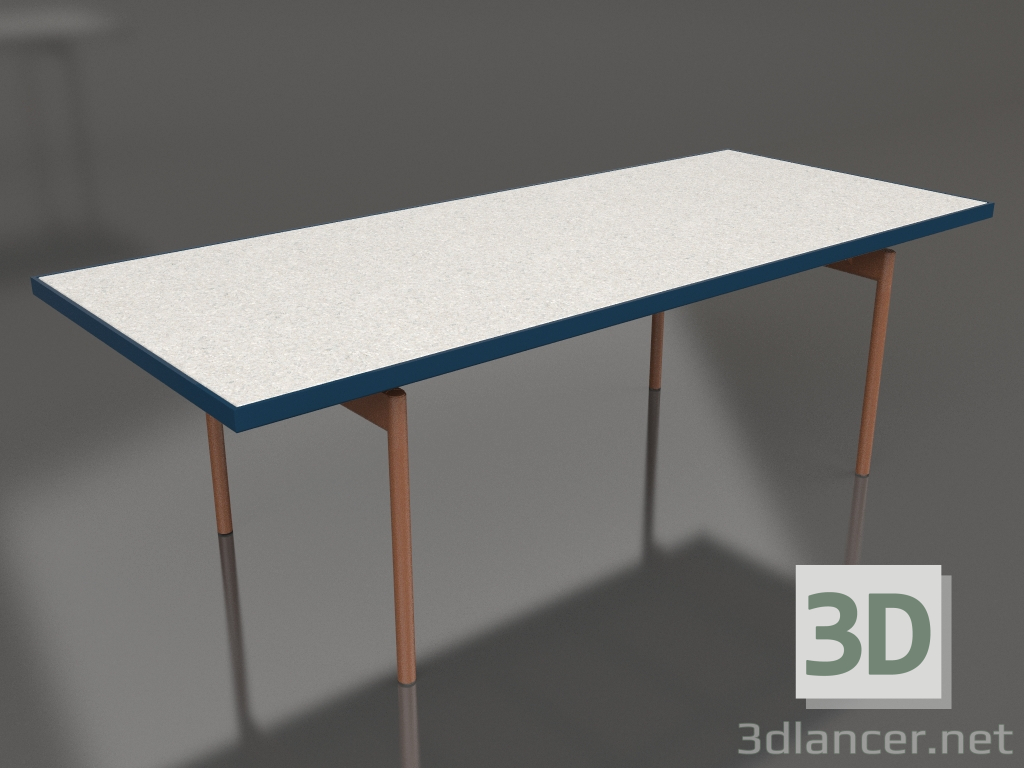 3d model Mesa de comedor (Gris azul, DEKTON Sirocco) - vista previa