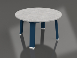 Круглый боковой стол (Grey blue, DEKTON)