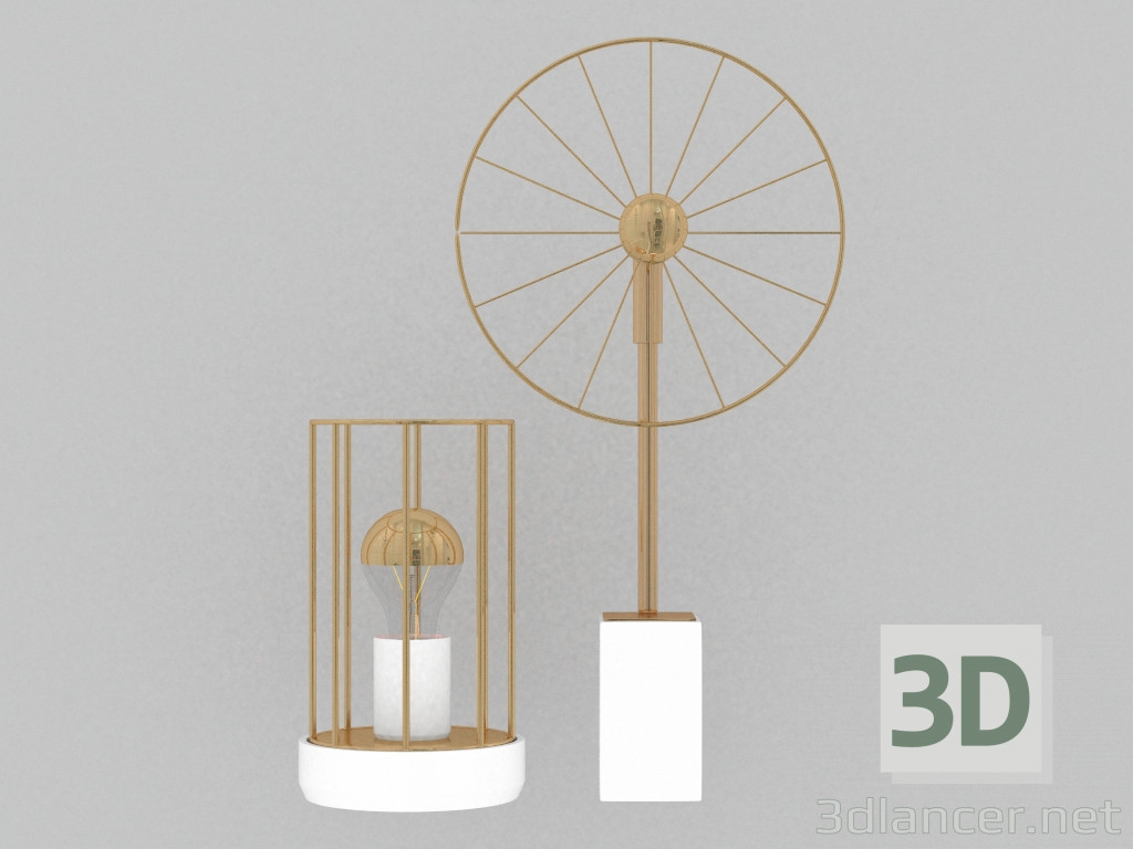 3D Modell Lampen für Wand - Vorschau
