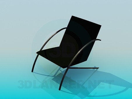 3d модель Низький стілець – превью