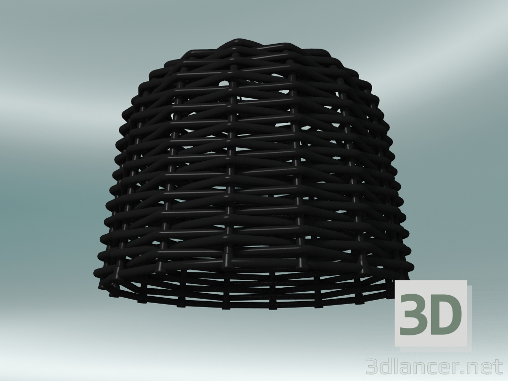 3d model Pendant lamp (96, Black Woven) - preview