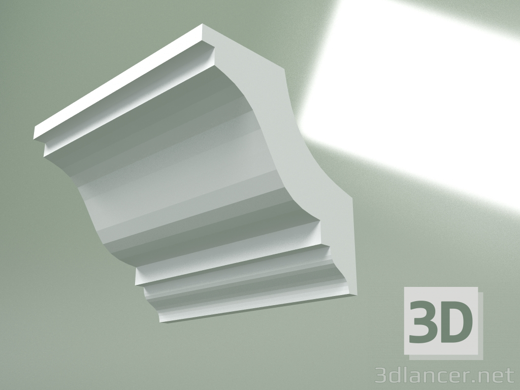 3D modeli Alçı korniş (tavan kaidesi) KT316 - önizleme