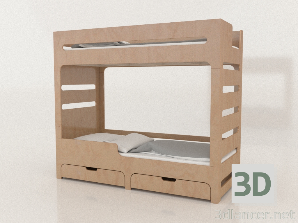 modèle 3D Lit superposé MODE HL (UVDHL2) - preview