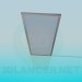 modello 3D Porta di vetro smerigliato - anteprima