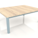 modèle 3D Table basse 70×94 (Gris bleu, bois Iroko) - preview