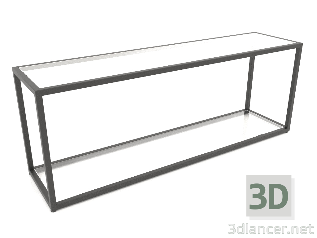 3D Modell Zweistufige Sitzbank (GLAS, 120x30x44) - Vorschau