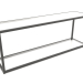 3d model Two-level bench-bench (GLASS, 120x30x44) - preview