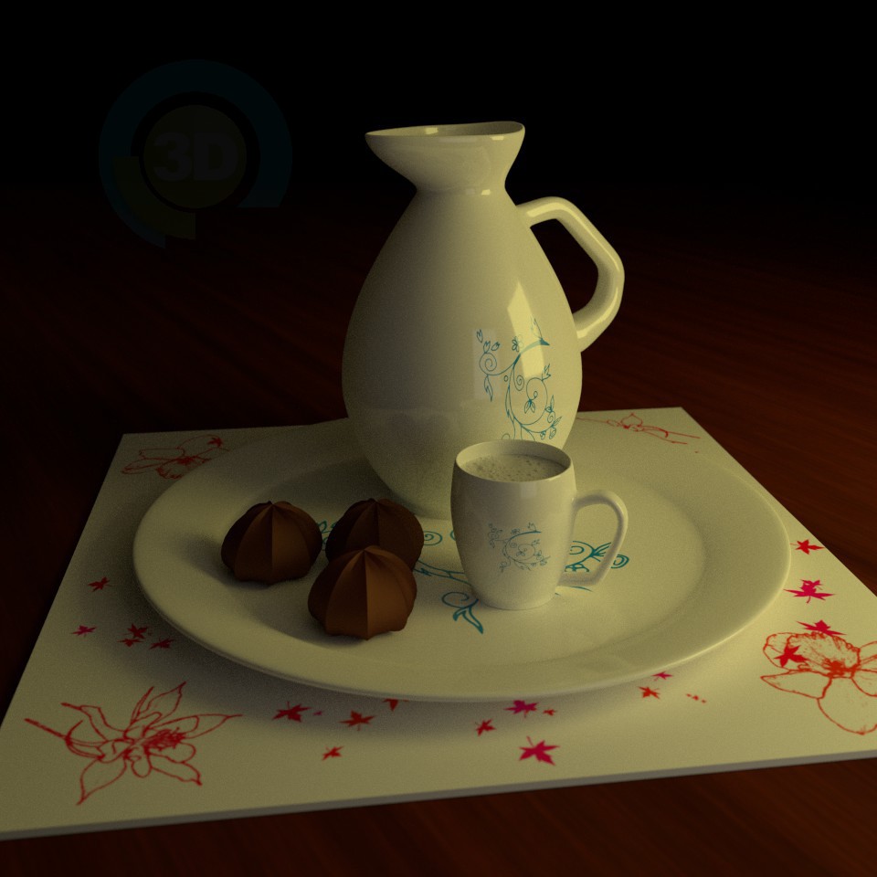 3d model Jug and Cup - preview