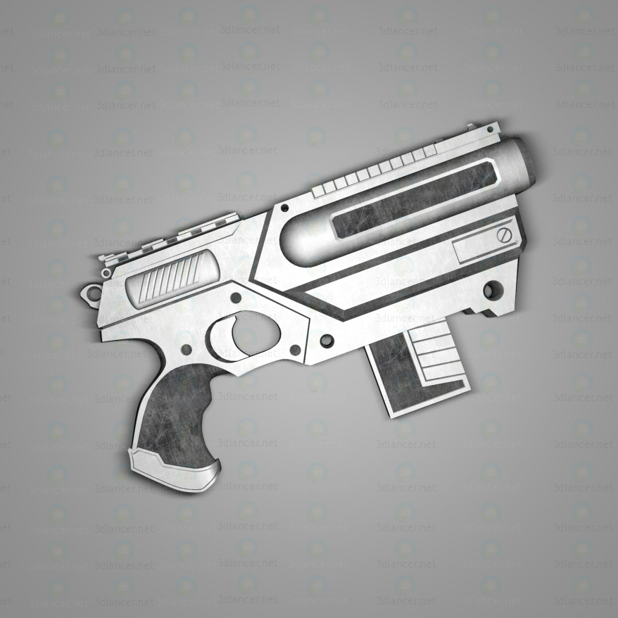 3d Тяжёлый пистолет "Кайман" модель купить - ракурс