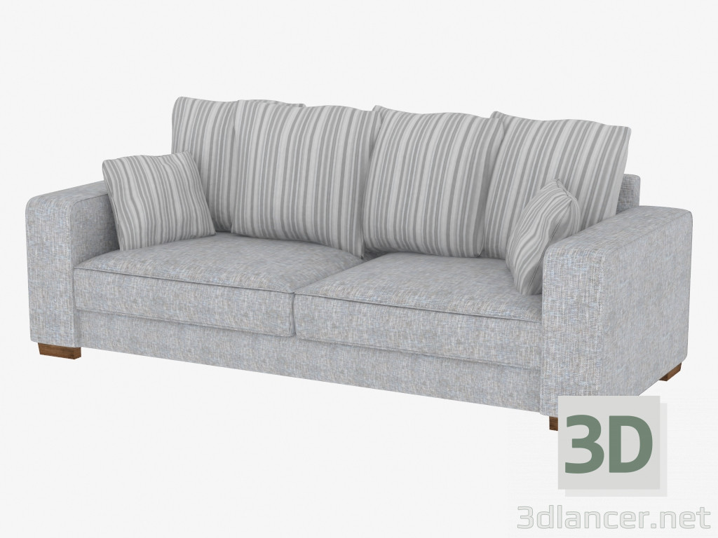 3D modeli Modern düz düz kanepe - önizleme