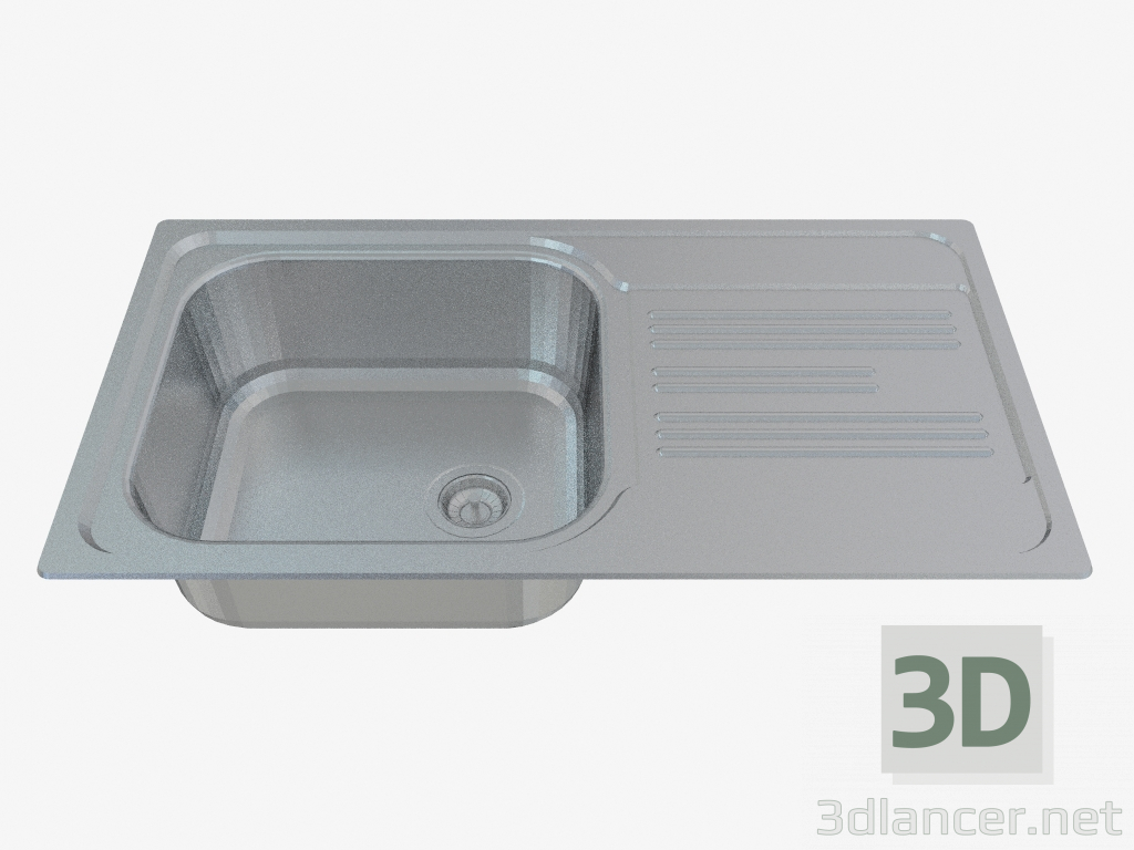 3D Modell Küchenspüle Stahl Xylo (ZEX-0113 21379) - Vorschau