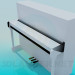 modello 3D Pianoforte bianco - anteprima