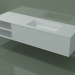 3D Modell Waschbecken mit Schublade und Fach (06UC924D2, Glacier White C01, L 168, P 50, H 36 cm) - Vorschau