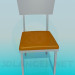 modèle 3D Chaise avec traitement côté cuir - preview
