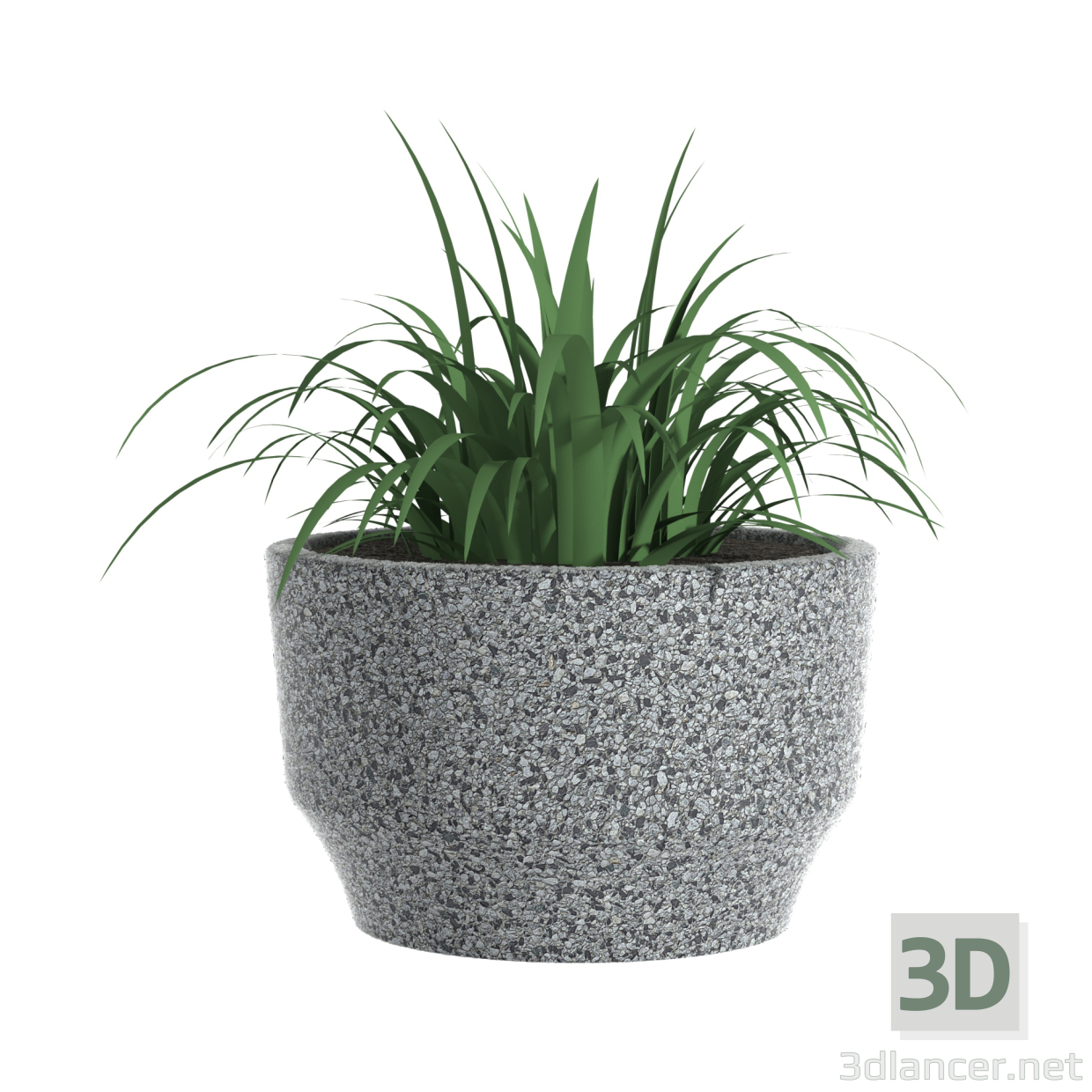 Blumentopf Vega 3D-Modell kaufen - Rendern